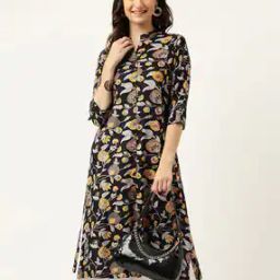 Floral Print A-Line Kurti-image-50