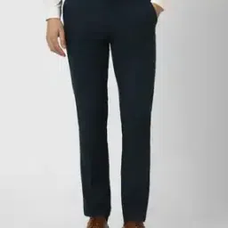 Men Flat-Front Slim Fit Trousers-image-72