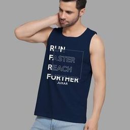 Men Typographic Print Round-Neck Vest-image-91