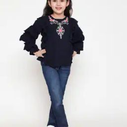 Embroidered Round-Neck Top-image-5
