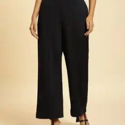 Women Straight Fit Pants with Insert Pockets-picture-15