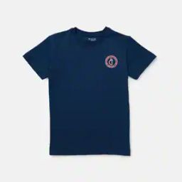 Crew-Neck T-shirt with Contrast Logo Print-33