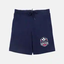 Graphic Print Shorts with Insert Pockets-10