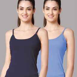 Pack of 2 Round-Neck Camisoles-image-71