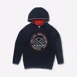 Typographic Print Hoodie with Raglan Sleeves-16