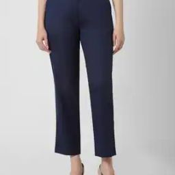 Women Straight Fit Flat-Front Trousers-image-43