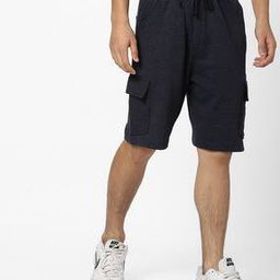 Heathered Cargo Shorts with Drawstring Fastening-image-23