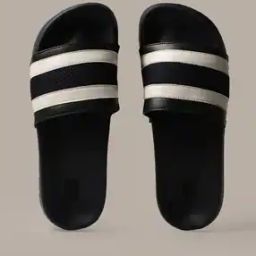 Striped Slip-On Slides-0