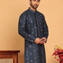 Men Embroidery Long Kurta-44