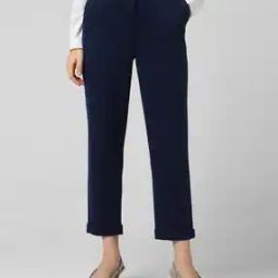 Women Straight Fit Flat-Front Trousers-image-42