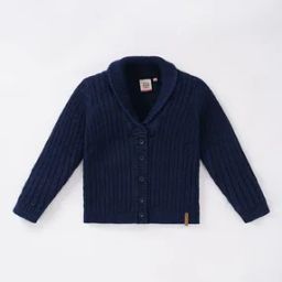 Boys Shawl-Neck Full-Sleeve Cardigan-image-15