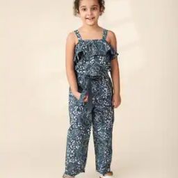 Girls Printed Regular Fit Jumpsuit-image-61