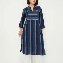 Women Striped Straight Kurta-image-39