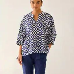 Women Printed Loose Fit Top-image-3