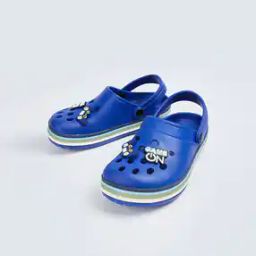 Boys Perforated Slingback Clogs with Appliques-picture-4