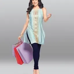Full-Length Cotton Stretchable Churidar Leggings-image-78