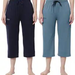 Pack of 2 Capris with Drawstring Cord-image-1