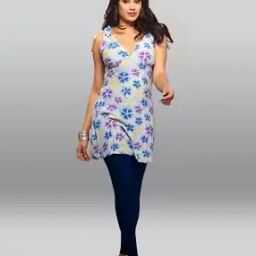 Ankle-Length Leggings with Elasticated Waist-image-67