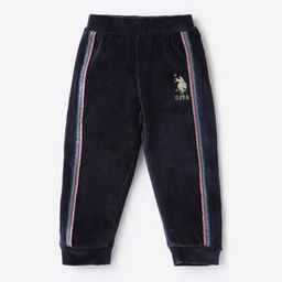u.s. polo assn. Girls Velour Joggers with Contrast Taping-picture-31