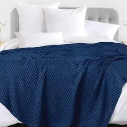 Cotton Waffle Double Blanket-34