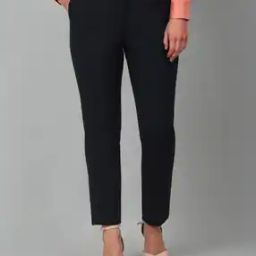 Women Straight Fit Flat-Front Trousers-image-59