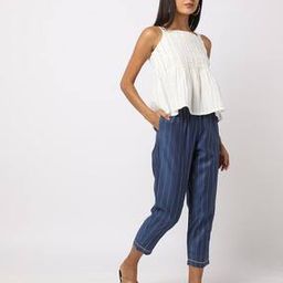 Striped Relaxed Fit Pants-image-33