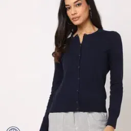 Relaxed Fit Button-Down Cardigan-image-67
