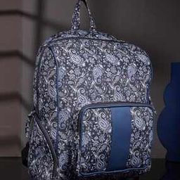 Women Paisley Print Backpack with Adjustable Straps-image-65