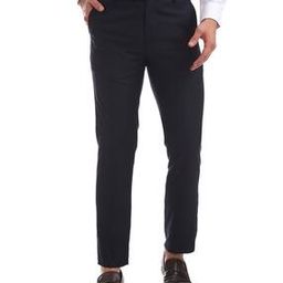 Flat-Front Tapered Trousers-image-68
