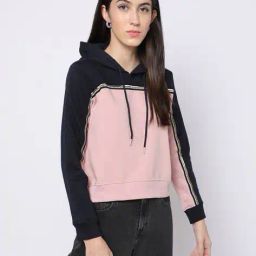 duke women's Colourblock Hoodie with Drawstrings image 1