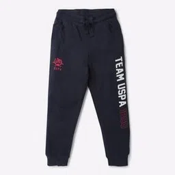 u.s. polo assn. Boys Cotton Joggers with Logo Print-picture-40
