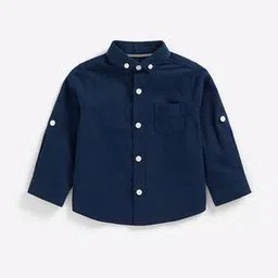 Button-Down Collar Shirt with Patch Pocket-image-31