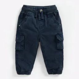 Mid-Rise Panelled Cargo Jogger Pants-16