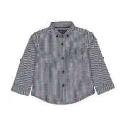 Checked Slim Fit Shirt with Button-Down Collar-45