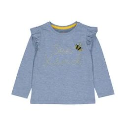 Embroidered Ruffled Round-Neck T-shirt-picture-43