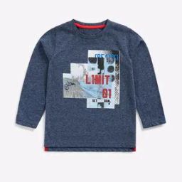 Graphic Print Round-Neck T-shirt-17