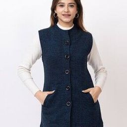 Women Button-Front Sleeveless Cardigan-image-15