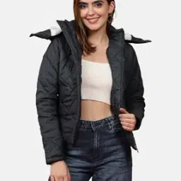 freehand Quilted Jacket with Detachable Hood-picture-39