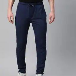 Men Straight Track Pants with Drawstrings-35