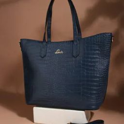 Croc-Embossed Shoulder Bag with Detachable Strap-image-18