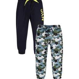 Boys Pack Of 2 Camouflage Print Joggers-18