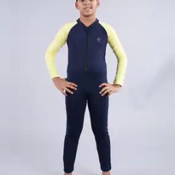 Boys Colourblock Zip-Front Swimsuit-image-22