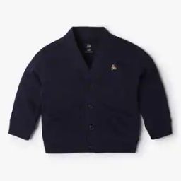 Boys Button-Front Cardigna with Patch Pockets-14