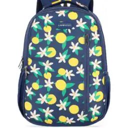 Girls Floral Print School Backpack with Zip Closure-image-77