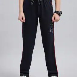 Boys Typographic Print Straight Track Pants-image-23