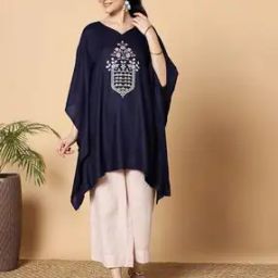 Women Floral Print A-Line Kurti-image-64