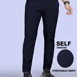 Men Relaxed Fit Flat-Front Trousers-image-37