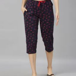 Women Strawberry Print Regular Fit Capris-0