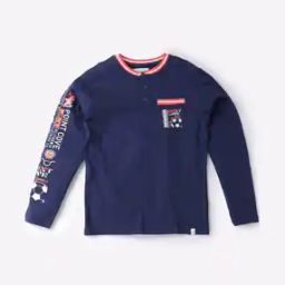 Round-Neck T-shirt with Patch Pocket-image-71