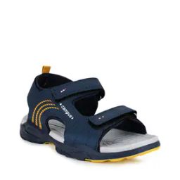 Textured Sandals with Velcro Fastening-13